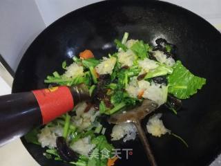 蚝油双耳小白菜的做法步骤：9