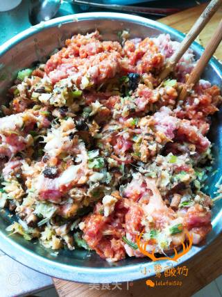 香菇大葱肉饼的做法步骤：6
