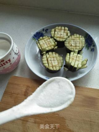 菊花茄子的做法步骤：3