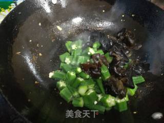 秋葵肉片的做法步骤：6