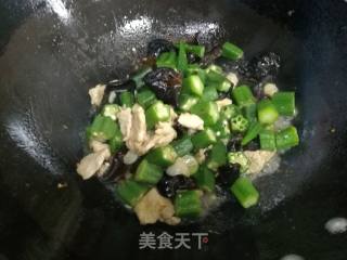 秋葵肉片的做法步骤：10