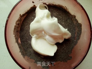 黑米戚风 一款用大米粉做的蛋糕的做法步骤：9