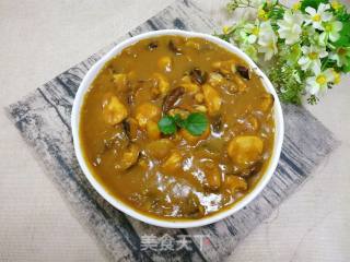 咖喱土豆香菇鸡肉丸的做法步骤：22