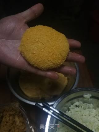 芝士肉松薯饼的做法步骤：8