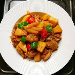 春笋焖鸡块的做法步骤：13