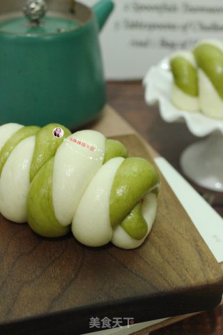 双色麻花火腿馒头卷的做法步骤：16