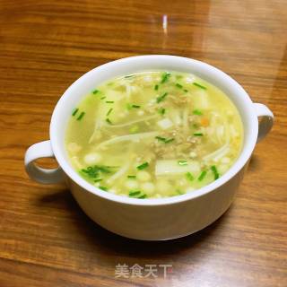 肉末金针菇汤的做法步骤：6