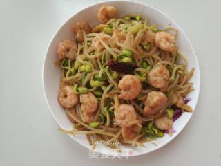 黄豆芽炒虾仁的做法步骤：14