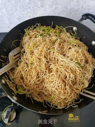 “蒸菜”蒜苔肉卤面的做法步骤：9