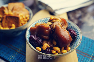 双豆炖猪蹄的做法步骤：8