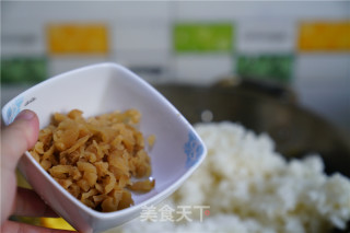 菜脯虾皮蛋炒饭的做法步骤：4