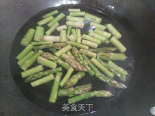 清炒芦笋山药的做法步骤：3