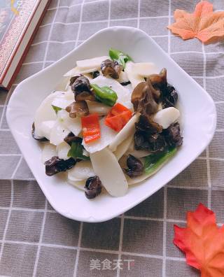 山药炒黑木耳的做法步骤：7