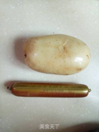 土豆火腿沙拉的做法步骤：1