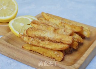 蒜香薯条的做法步骤：8