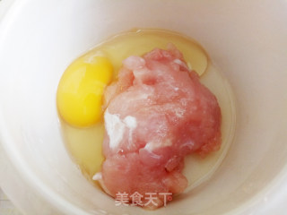 鸡蛋肉泥的做法步骤：5