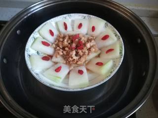 肉末蒸冬瓜的做法步骤：9