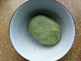 蛋黄肉松青团的做法步骤：6