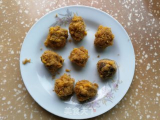 蛋黄肉松青团的做法步骤：8