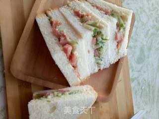沙拉＃夹心吐司的做法步骤：7
