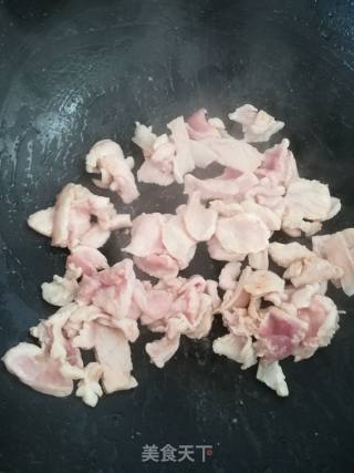 蒜苔炒肉的做法步骤：4
