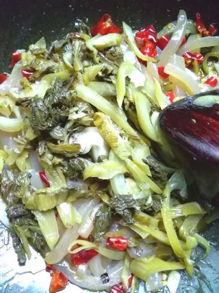 酸菜炒魔芋豆腐的做法步骤：8