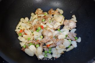 马蹄炒肉片的做法步骤：9