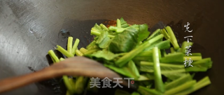 潮音潮人：普宁豆酱炒春菜的做法步骤：2