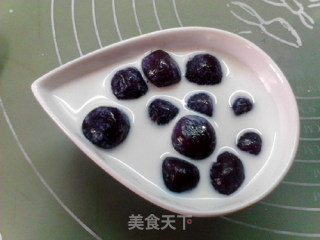 葛粉版紫薯芋圆奶饮的做法步骤：10