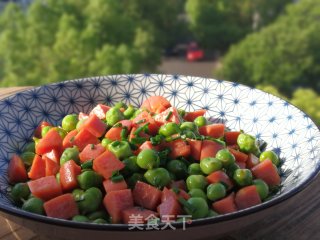 十分钟搞定的快手菜——豌豆火腿肠的做法步骤：8