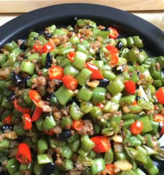 豉香肉末炒四季豆的做法步骤：13