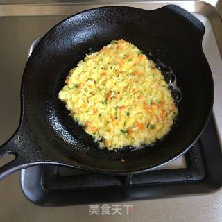 鸡蛋米饭饼的做法步骤：6