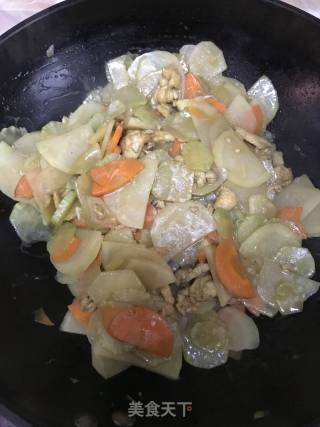 群英荟萃溜鸡片的做法步骤：4