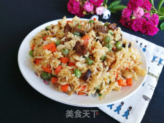 什锦炒饭的做法步骤：7