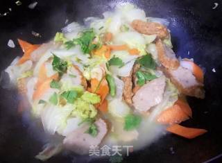 肉参炒白菜的做法步骤：9