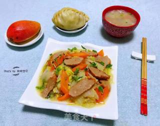 肉参炒白菜的做法步骤：15