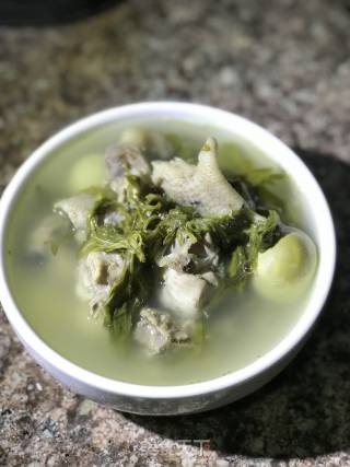 艾草鸡汤的做法步骤：9