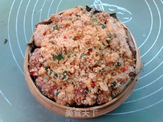 竹笼粉蒸牛肉的做法步骤：10