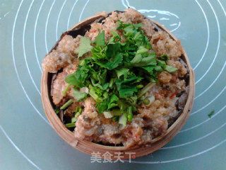 竹笼粉蒸牛肉的做法步骤：14