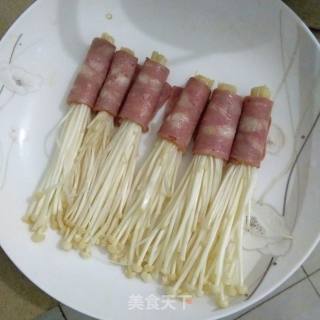 培根卷金针菇的做法步骤：6