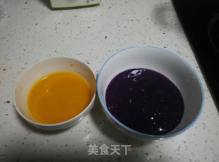 紫薯发糕和南瓜发糕的做法步骤：2