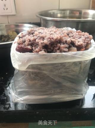 紫米红枣切糕的做法步骤：8