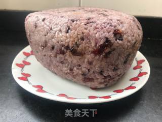 紫米红枣切糕的做法步骤：10