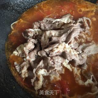 番茄金针肥牛的做法步骤：19