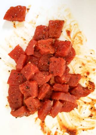 黑椒牛肉杏鲍菇的做法步骤：3