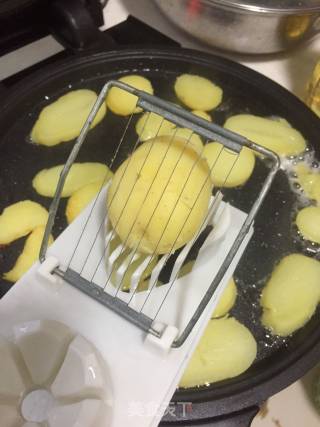 香煎椒盐土豆片的做法步骤：3