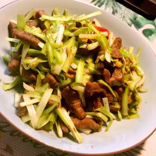 韭黄牛肉的做法步骤：8