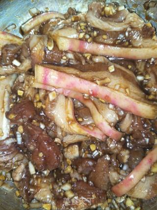 南瓜蒸肉的做法步骤：4