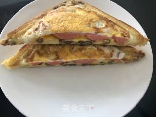 火腿肠三明治的做法步骤：9