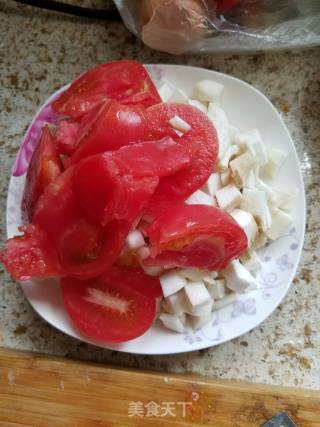 杏鲍菇鸡蛋炸酱面的做法步骤：2